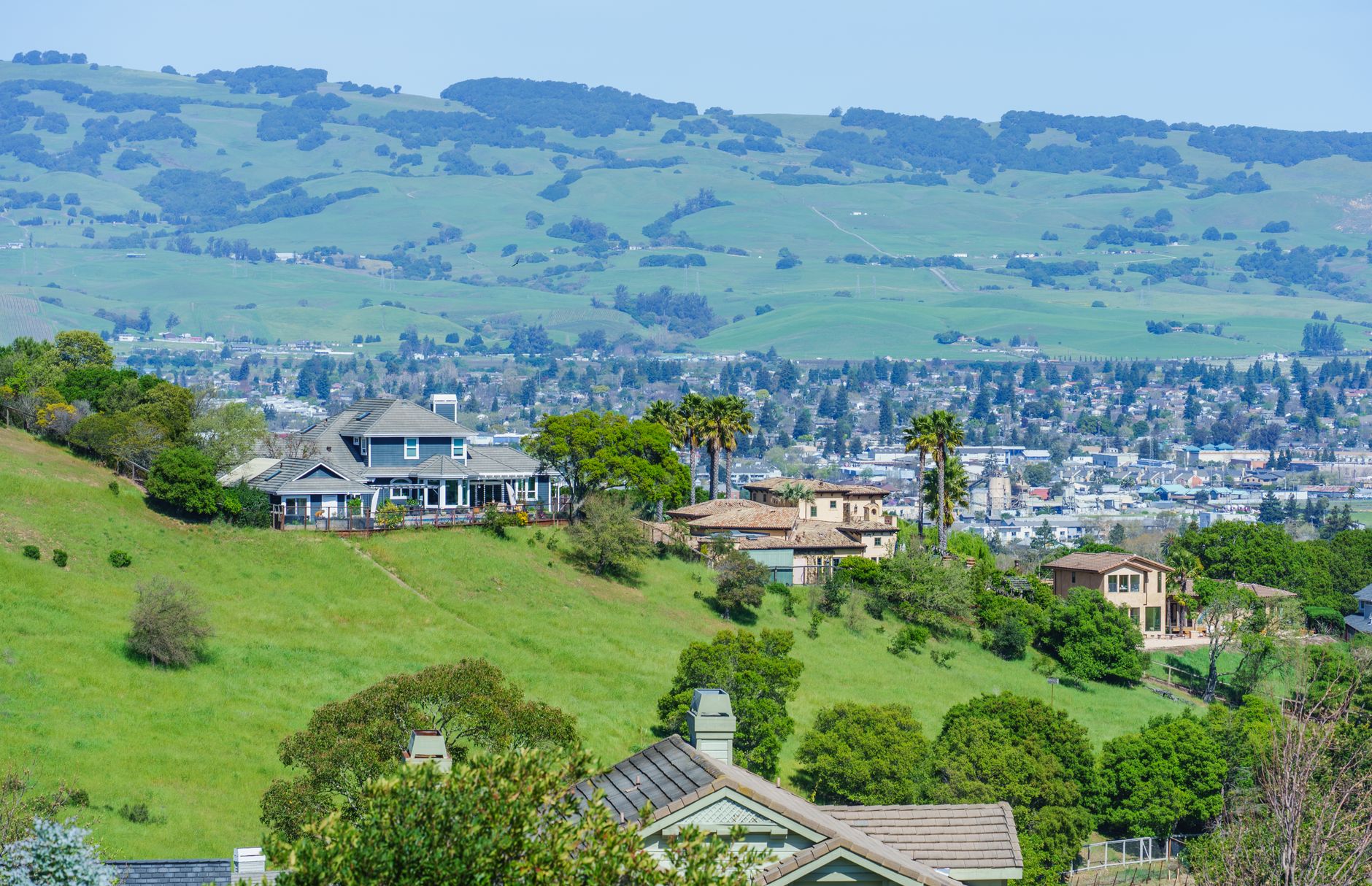 Modern residential neighborhood in San Jose, California