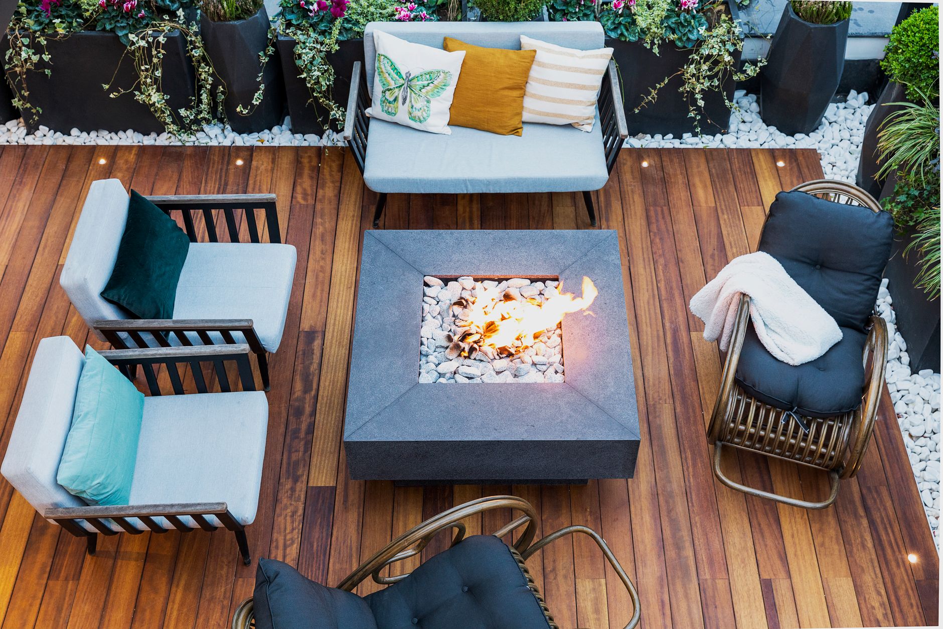 Renovated backyard deck and patio space